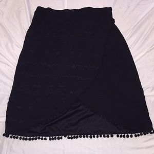 Lane Bryant faux wrap skirt
